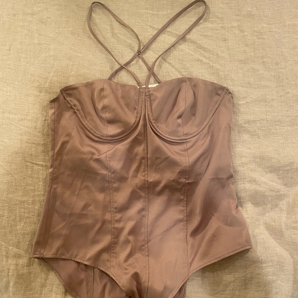 ZARA Satin Effect Body Suit - Picture 3 of 6